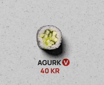 Agurk Hosomaki (8 stk)