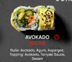 Avocado Kaburimaki (8 stk)
